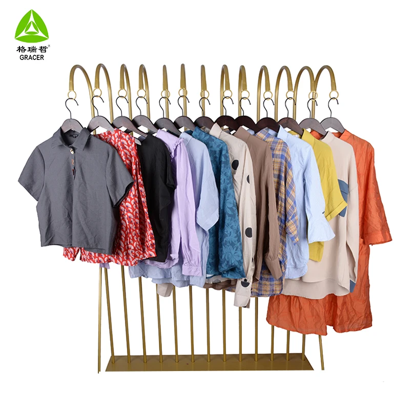 2020 Female Summer Blouses Summer Used Clothes Bales Mixed Used Clothing