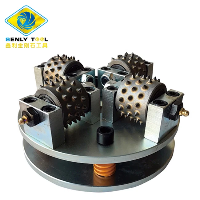 300mm 12inch Litchi stone floor Surface grinding tool Diamond Bush Hammer Plate