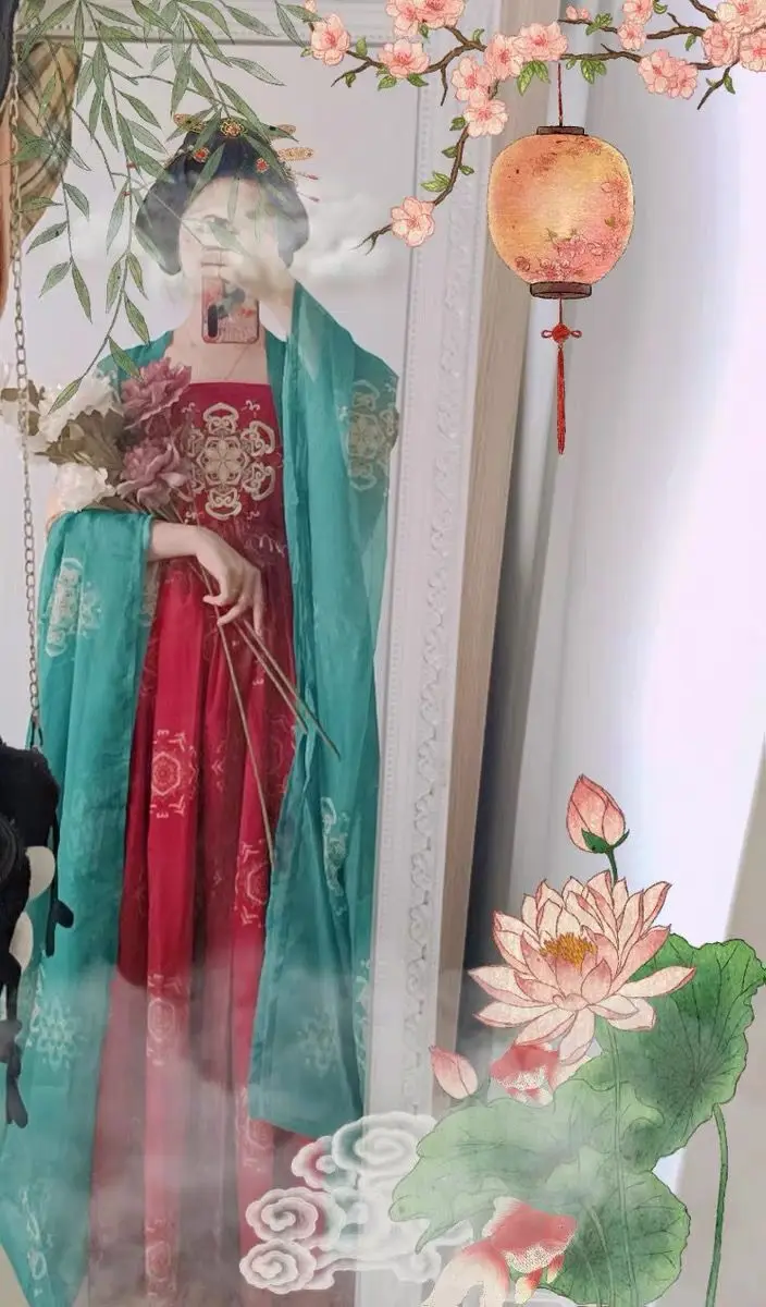 
Chinese traditional costume hanfu Costume of ancient TV series Art photography Stage show Fairy clothing 