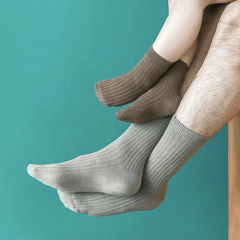 wholesale Children solid color socks kid parent baby girls boys medium tube high quality cotton adult socks