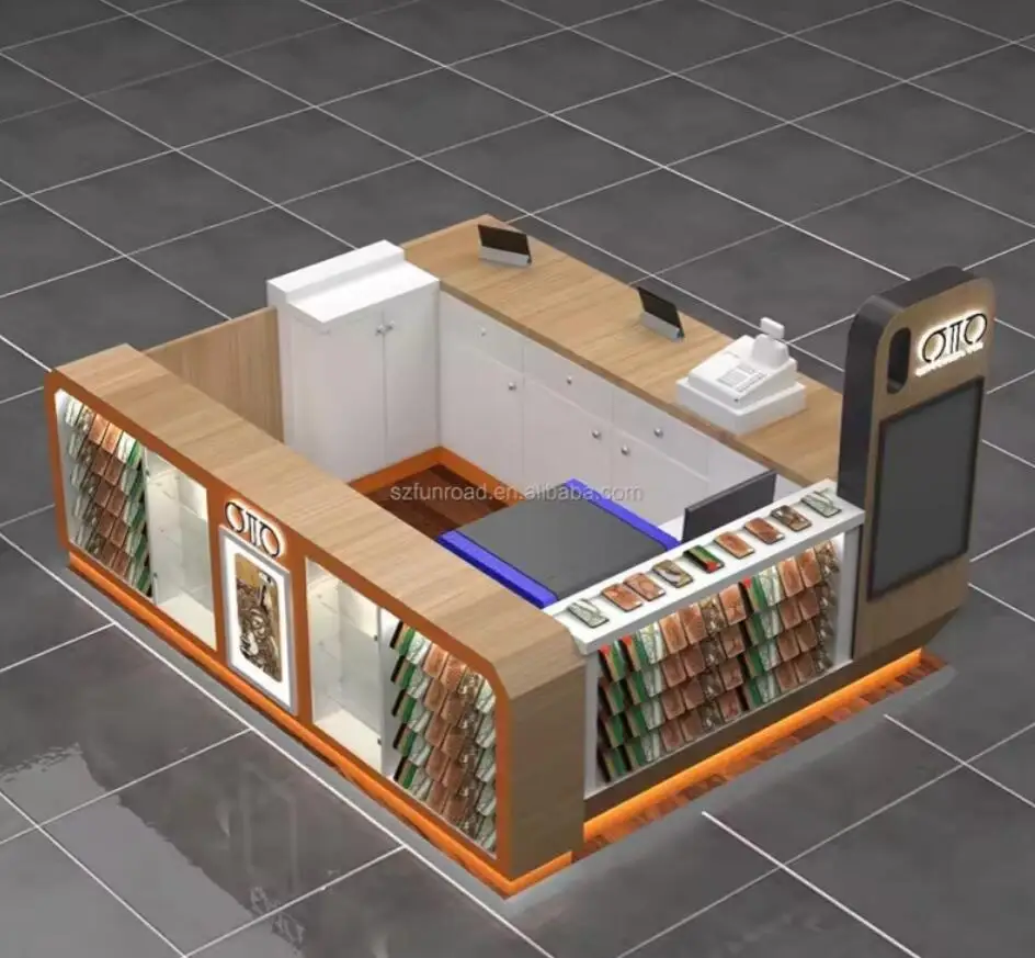 Funroad phone accessories mobile shop names kiosk design stores for cell