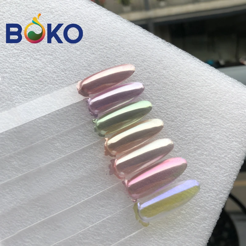 BOKO NEW Moonlight Nail Glitter Pigment Chrome Coating Mirror Effect Aurora Silk Moonlight Powder
