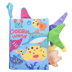Customize Other Educational Toys Soft Fabric Animal educational cloth book baby toys for kids gift