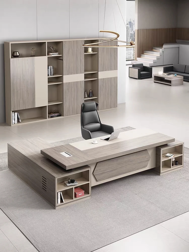 New Coming Office Furniture Wooden Manager Director Table L Shaped Executive Office Desk