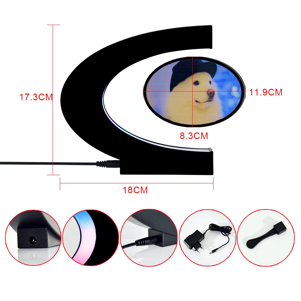 Hot Sales Magic C Shape Floating Photo Frames for Family Party