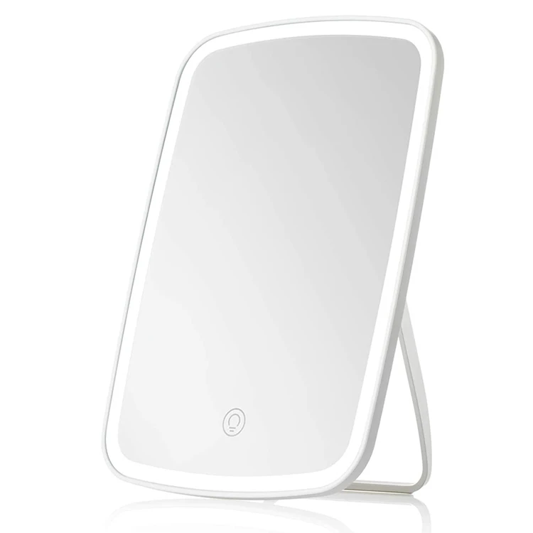 Touch Screen Vanity Mirror LED Brightness Adjustable Portable USB Rechargeable Desk Ring Light Mirror Led Vanity Mirror