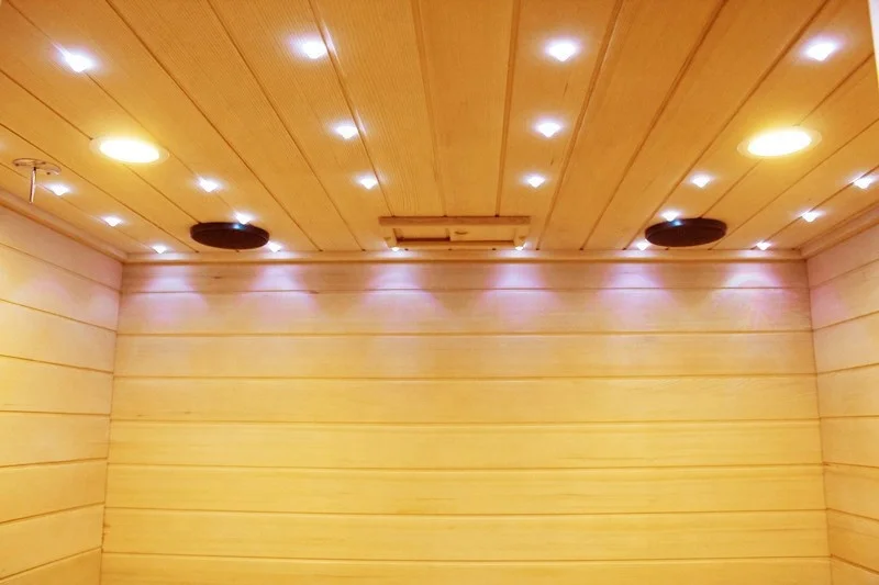 3 Person Traditionall Luxury Steam Sauna Hemlock Wood Electric Sauna with Stove