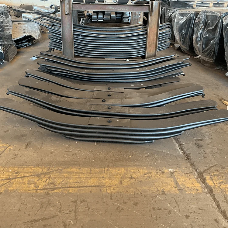 Leaf spring set trucks trailer parts independent coil spring for two axle flatbed trailer 16 ton payload