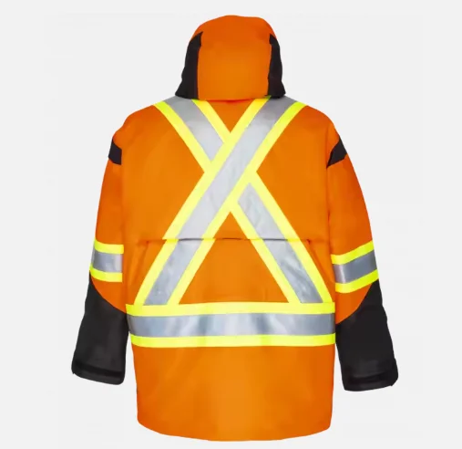 HBC Wholesale Low Price High Visibility Workwear Jacket Industrial Work Jacket Reflective High Visibility Workwear Jacket
