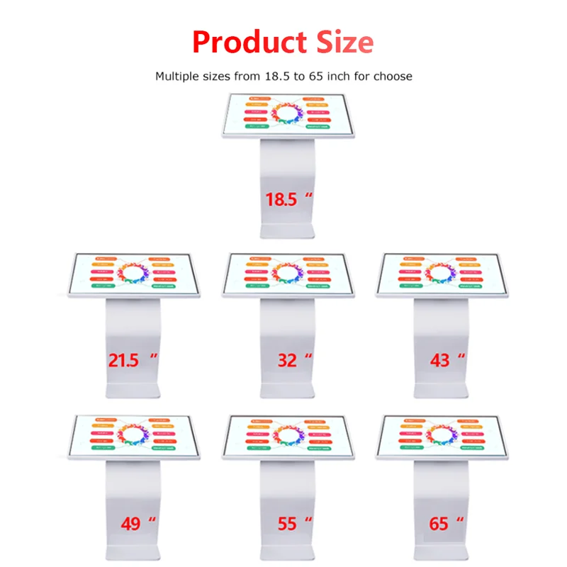43 49 inch touch query booth LCD display advertising information query machine