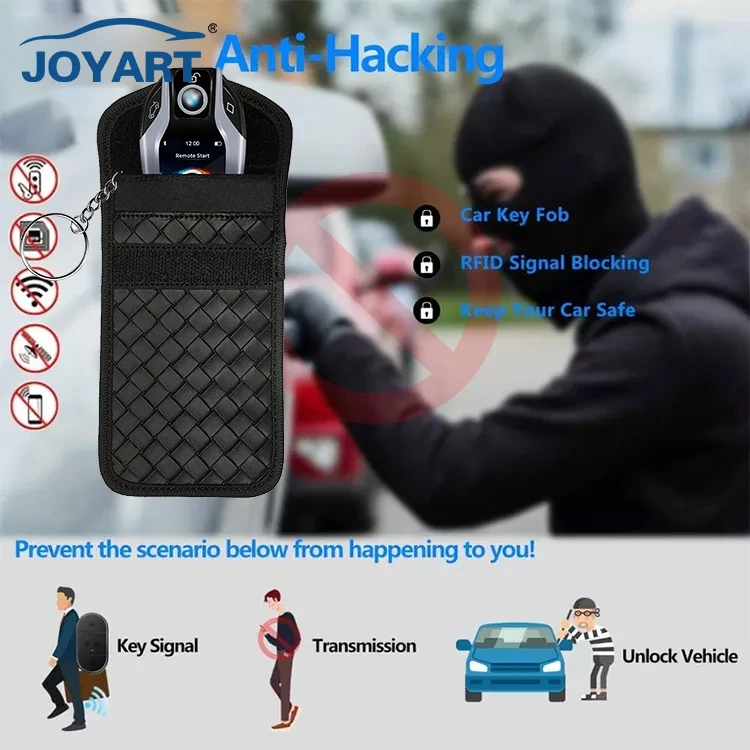 Factory OEM product shielding pouch car key signal blocking pouch faraday box