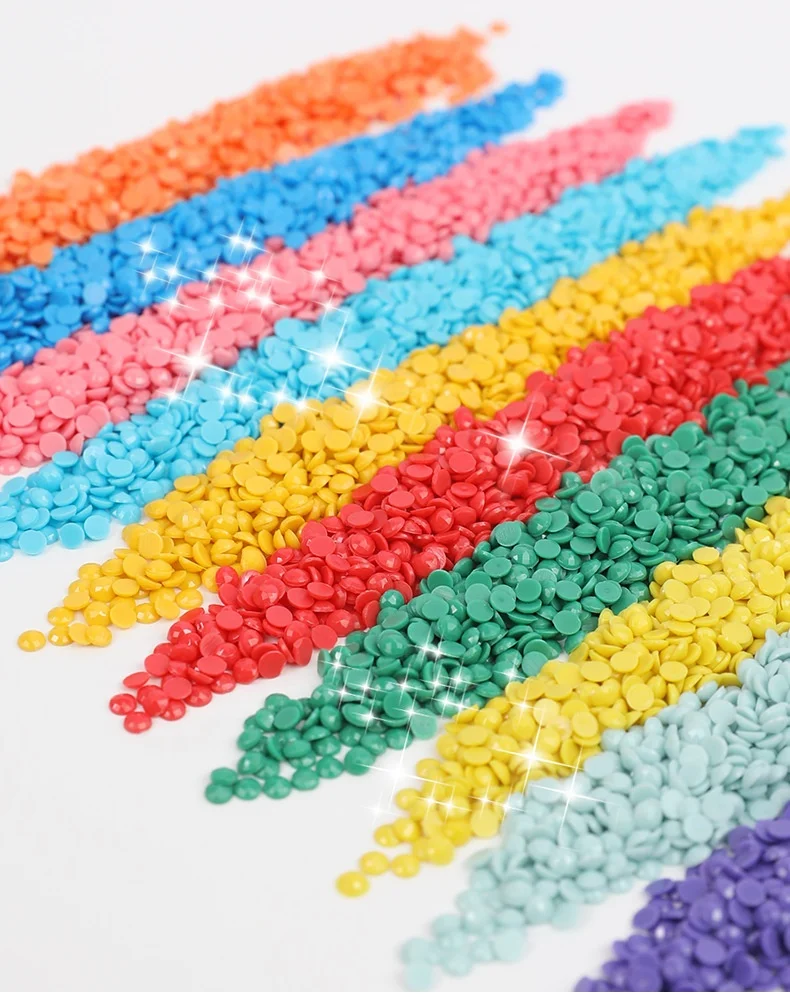 Diamond Painting Accessories DMC 447 Colors Drill Diy 2.8mm 2.5mm Round Square Resin Rhinestone