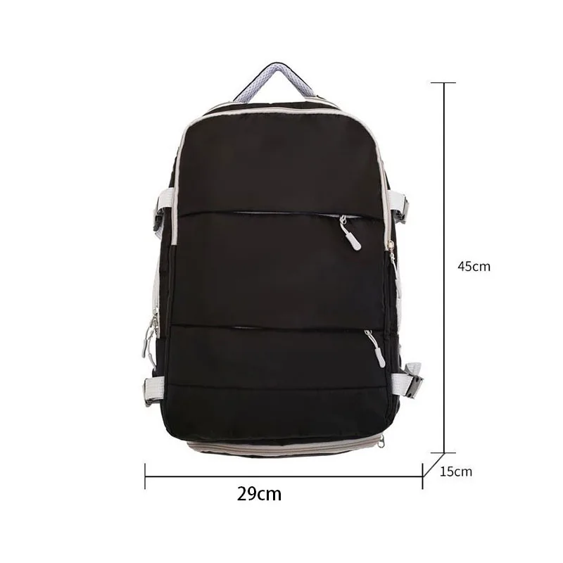 Large capacity Laptop Backpack expandable Boarding Hiking Waterproof Outdoor Sport Rucksack Travel Backpack With USB Charging