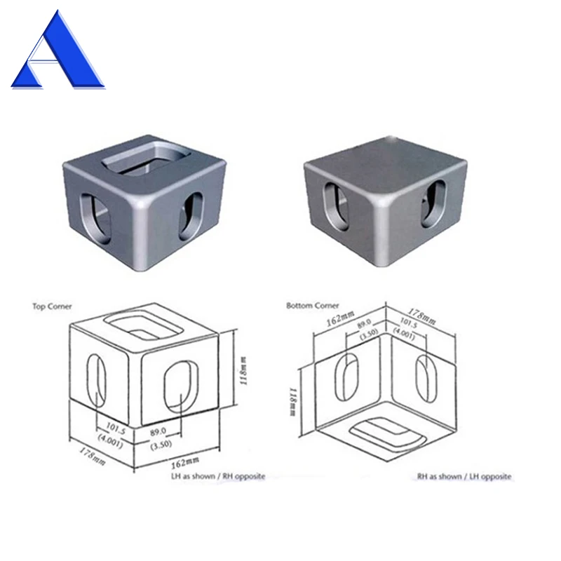 ISO 1161 Container Lashing Corner Fitting for 20ft 40ft Containers