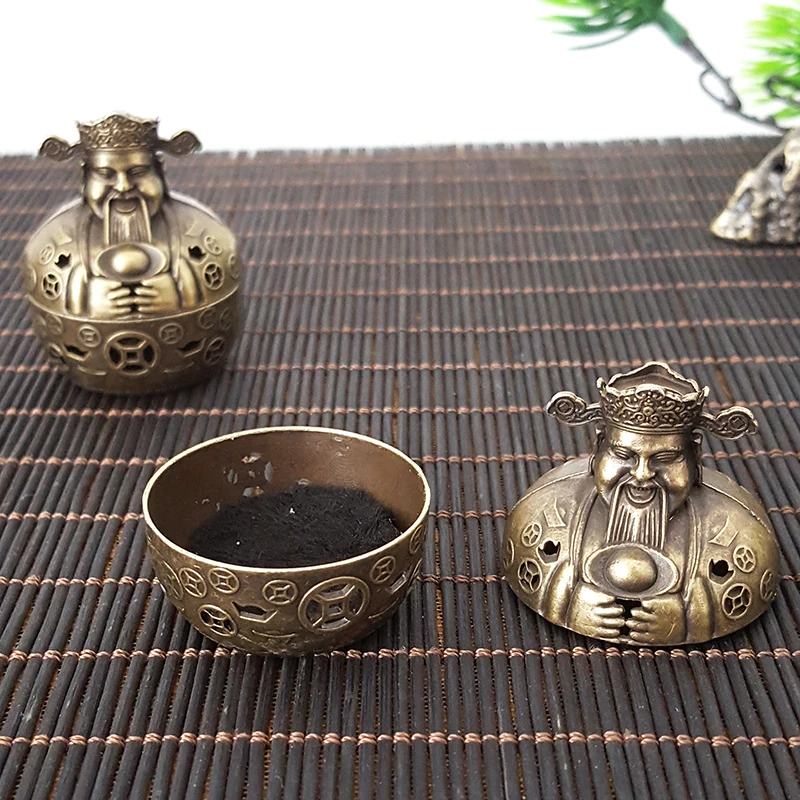 The God of Wealth Incense Sticks Holder Plate Healing Incense Burner Holder Censer Rack Table Supplies Incense Stand Ash Catcher