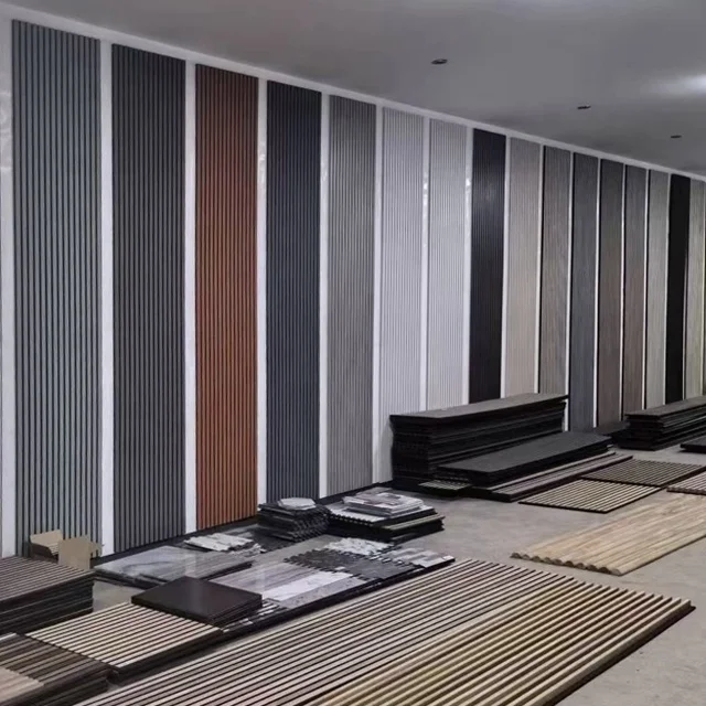 KASARO New customized design home decor wooden slat wall panels soundproof acoustic panels for home office