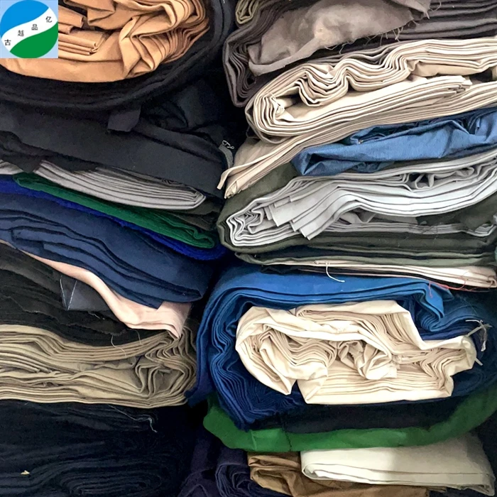 B & C grade woven stock lot stretch cotton twill stretch mixed bale of fabric in price kg stocklot fabric