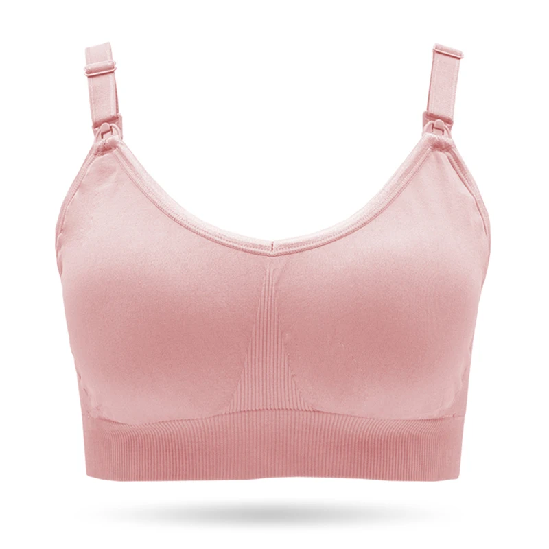 
Women Maternity Lycra Cotton Front Open Nursing Bra Wireless Comfortable Breathable Soft Full Cup Underwear 