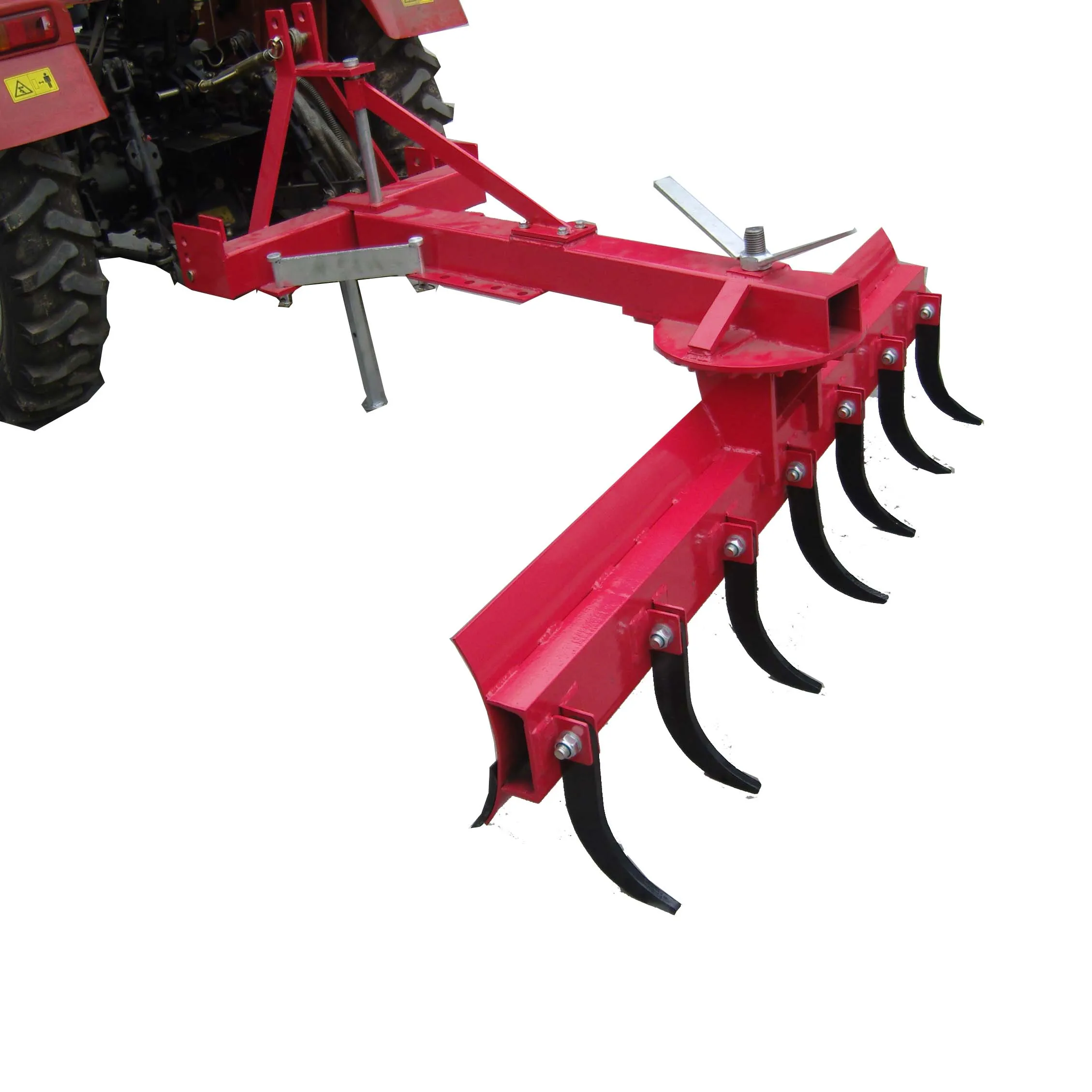 Heavy duty tractor rear mounted grader blade with rippers