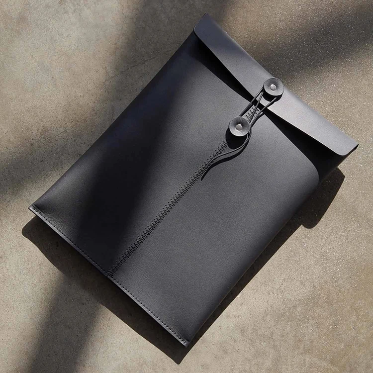 Guangzhou MAOTAI Direct Factory Supply Business Waterproof design Genuine Leather document firle folder case A4 paper Envelope
