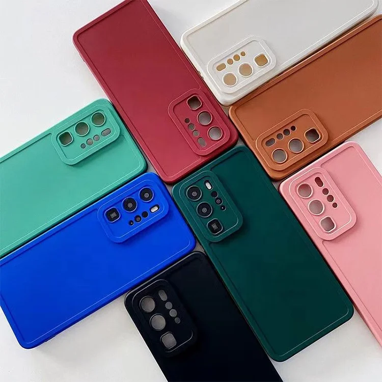 New Matte square phone case for iphone/oppo x5/realme 8/honor 50 Soft silicone tpu customized mobile cover