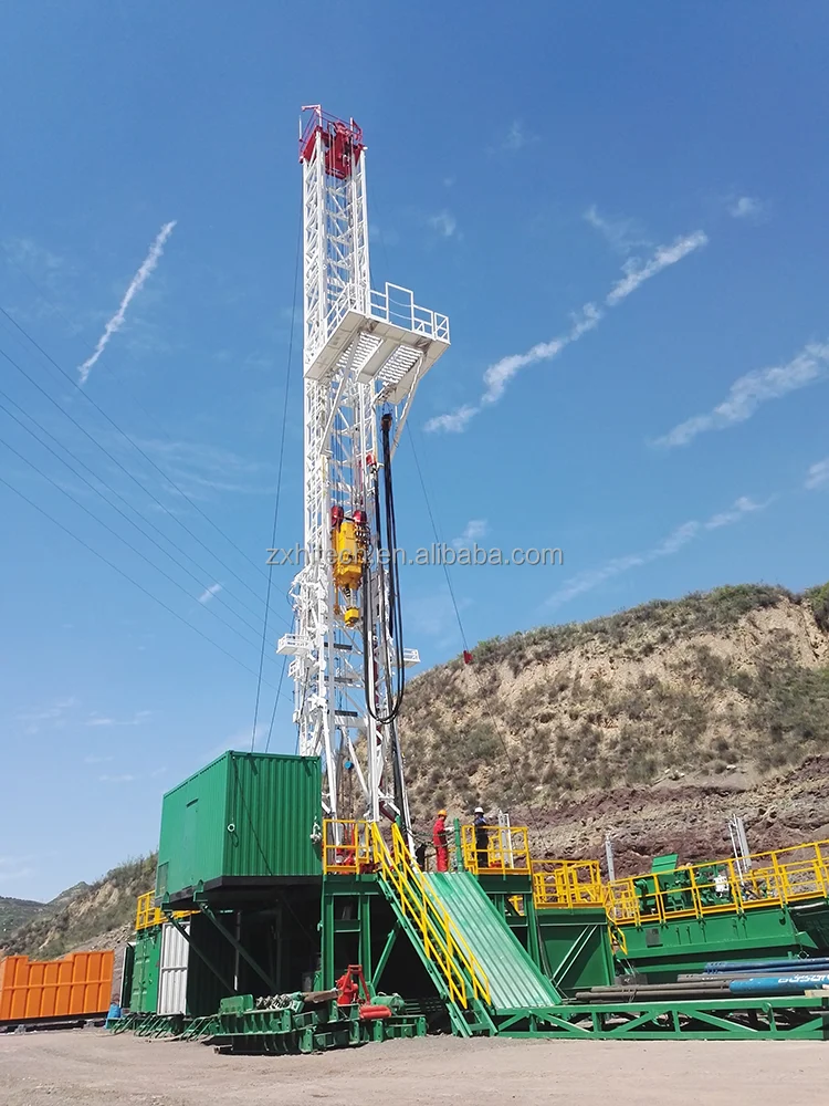 RG API Standard Oil Field Oil and Gas Well Bore Hole Truck Mounted Mobile ZJ30 750hp Drilling Rig and Workover Rig Max Diesel