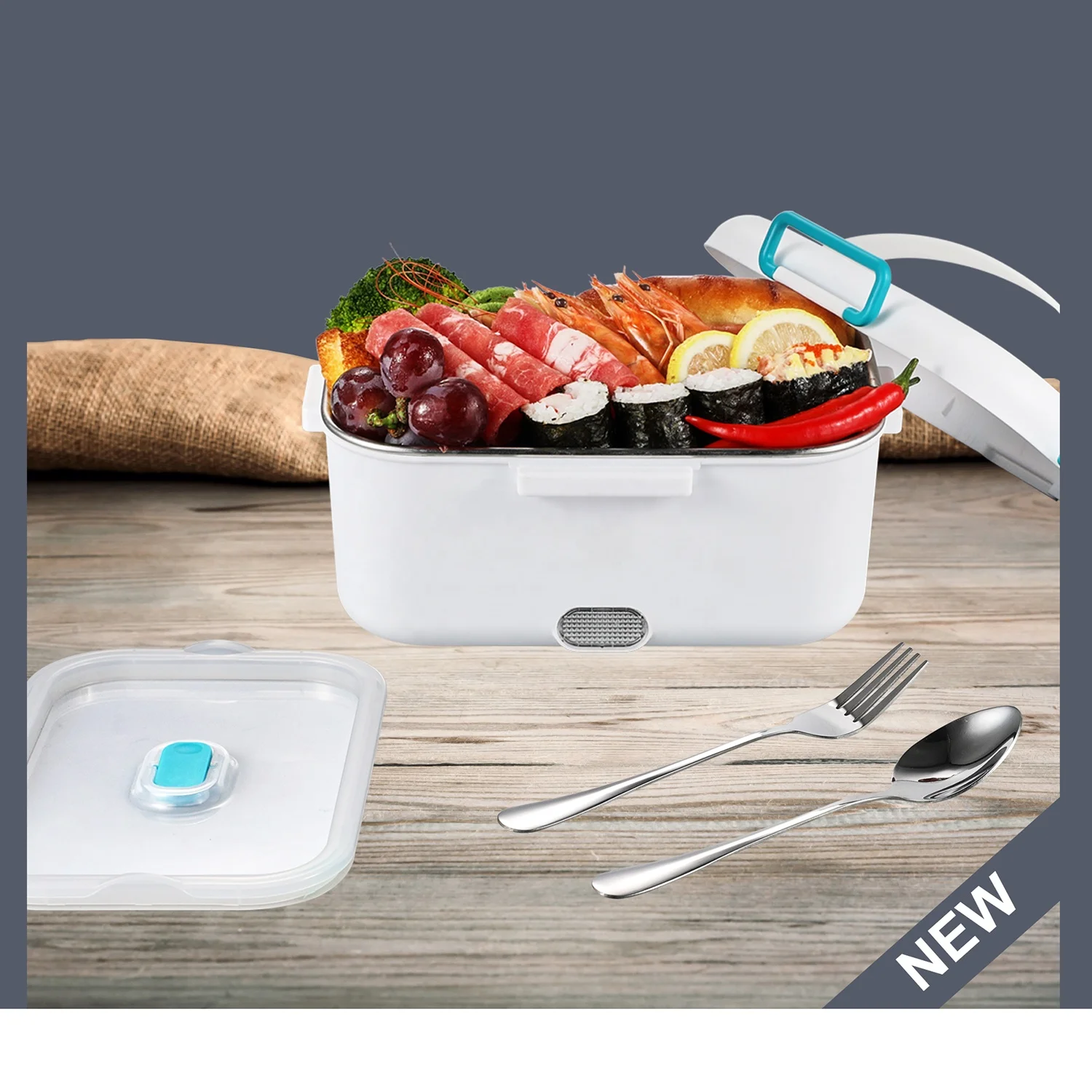 12V /24V/110V/230V portable food heater electric lunch box for home office or car