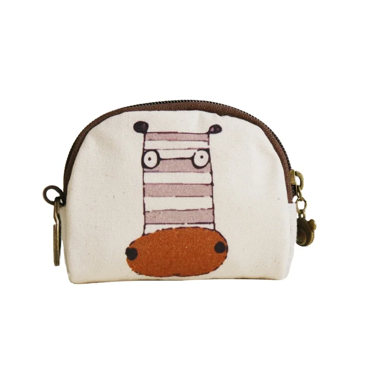China Factory Cheap Things to Sell Small Cute Cartoon Canvas Coin Bag Purse