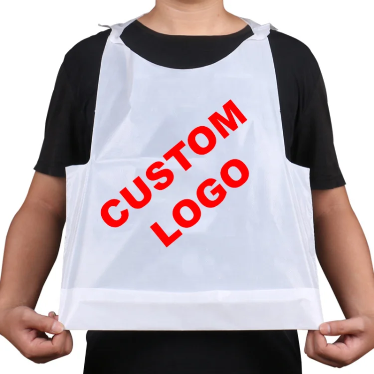 High Quality PE Waterproof Dentist Disposable Dental Bib Dental Apron