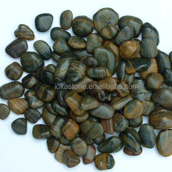 Wholesale White Blue Colored River Pebble Stone