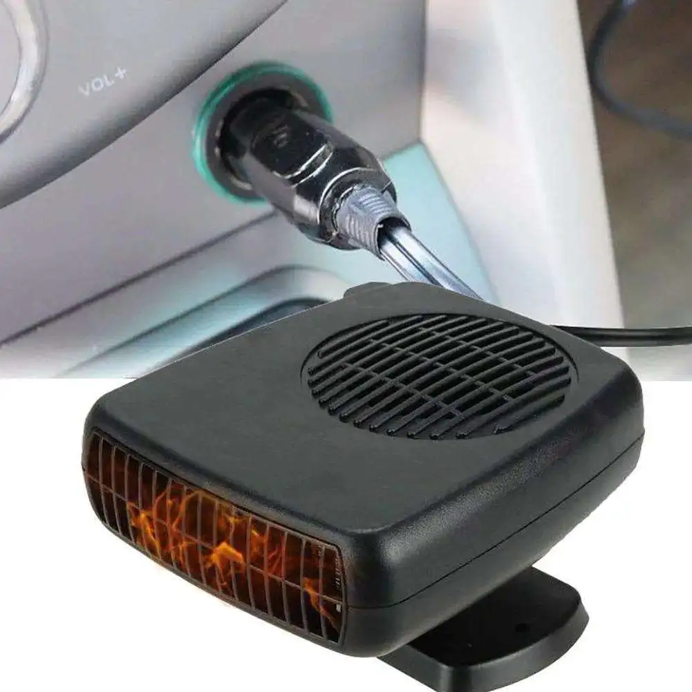 12/24V 200W Portable Auto Electric Car Heater Windshield 360 Degree Rotationdc electrically air fan ABS plug in heater
