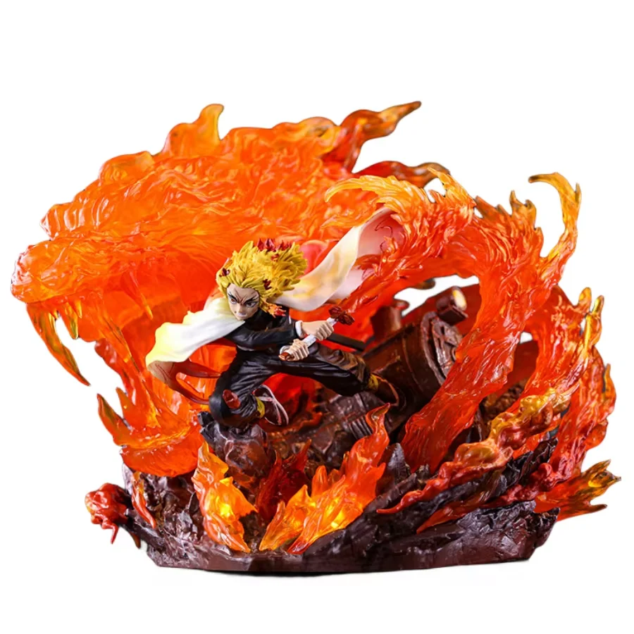 Фигурка аниме Rengoku Kyoujurou светящаяся модель высококачественные фигурки героев мультфильмов