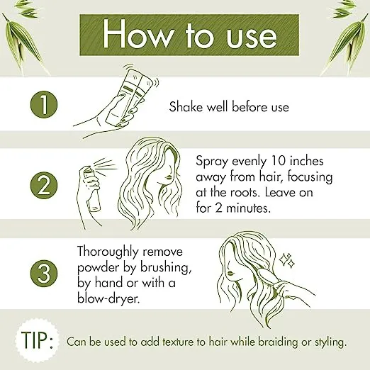 professional dry shampoo spray remove product buildup and refresh hair orange and bergamot dry hair powder shampoo