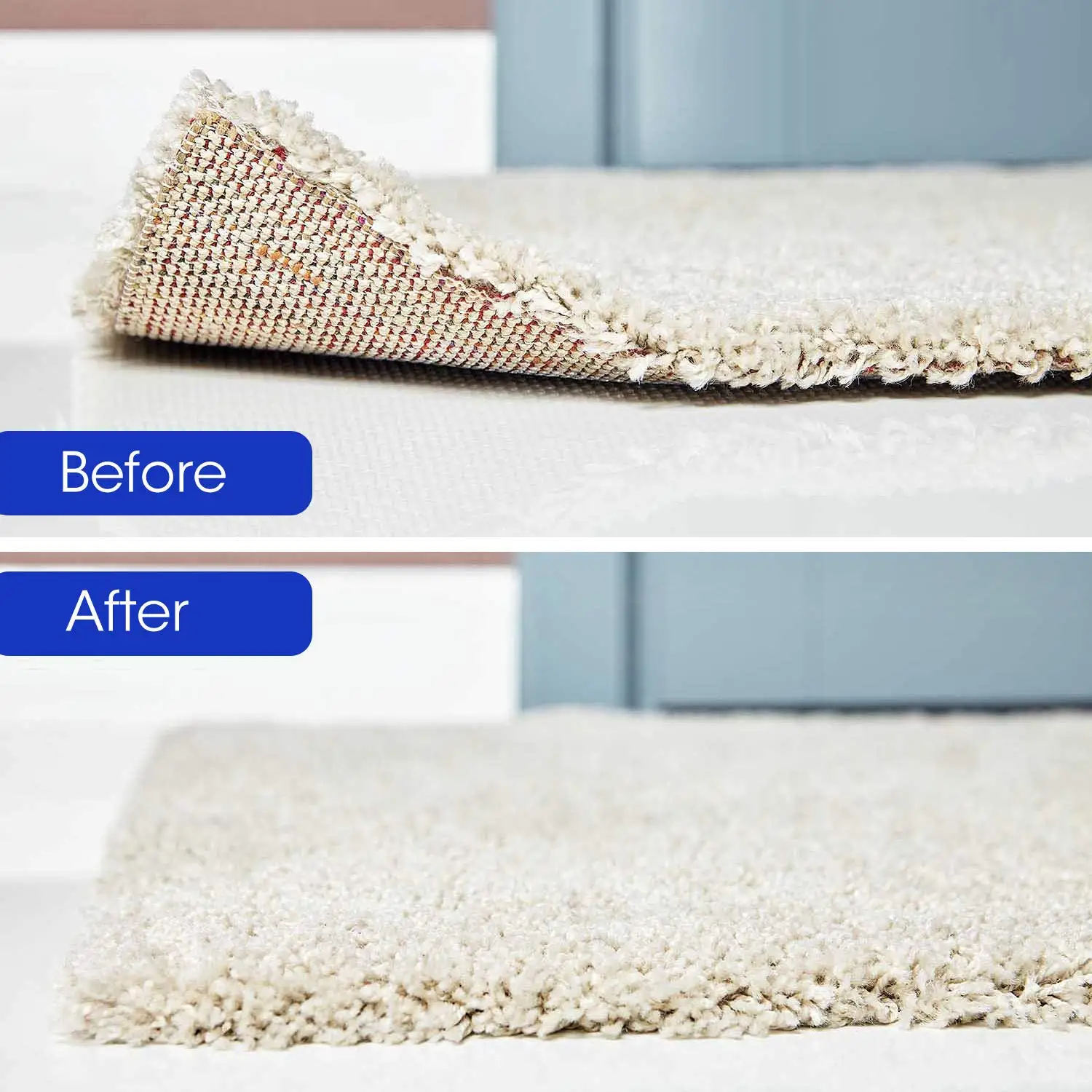 Keep Area Rug Flat Grips Carpet Corners Washable Dual Sided Anti Curl Corner Side Extra Strong Gripper for Rugs