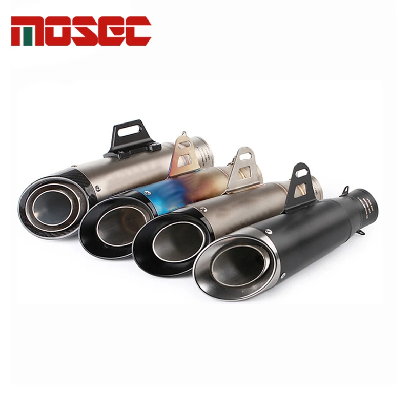 51mm Universal Motorcycle Exhaust Silencer Modified Muffler Pipes Carbon Fiber For Motorbike mt09 mt07 R1 gsr600 cb600