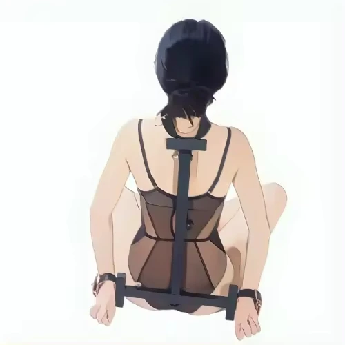 Drop shipping flirting leg splitter props restraint frame handcuffs binding hands neck connected neckband collar SM products