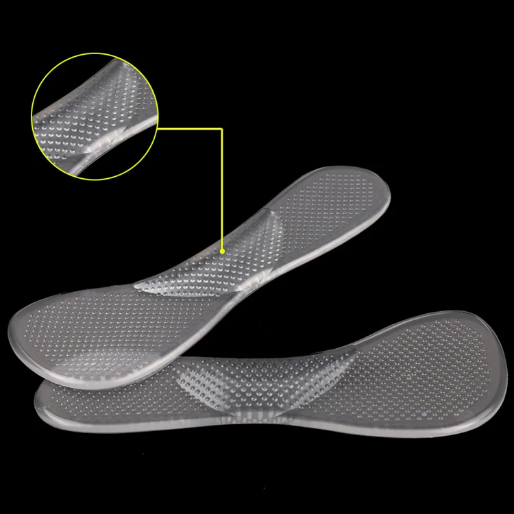 Foot Care Shock Absorption  3/4 Gel Arch Support Insole Pad for Women High Heeled Shoes