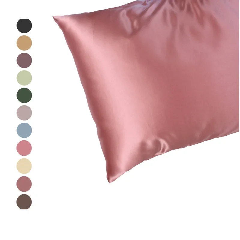 Anti-wrinkle natural silk pillowcase 6A grade 100% mulberry silk pillowcase new silver ion silk pillowcase