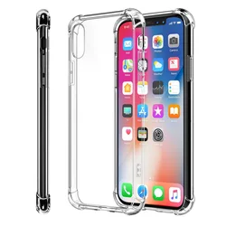 Anti-scratch Shockproof Ultra-Thin TPU Crystal Case for iPhone 12 11 Pro Max XR XS 7 8 Plus