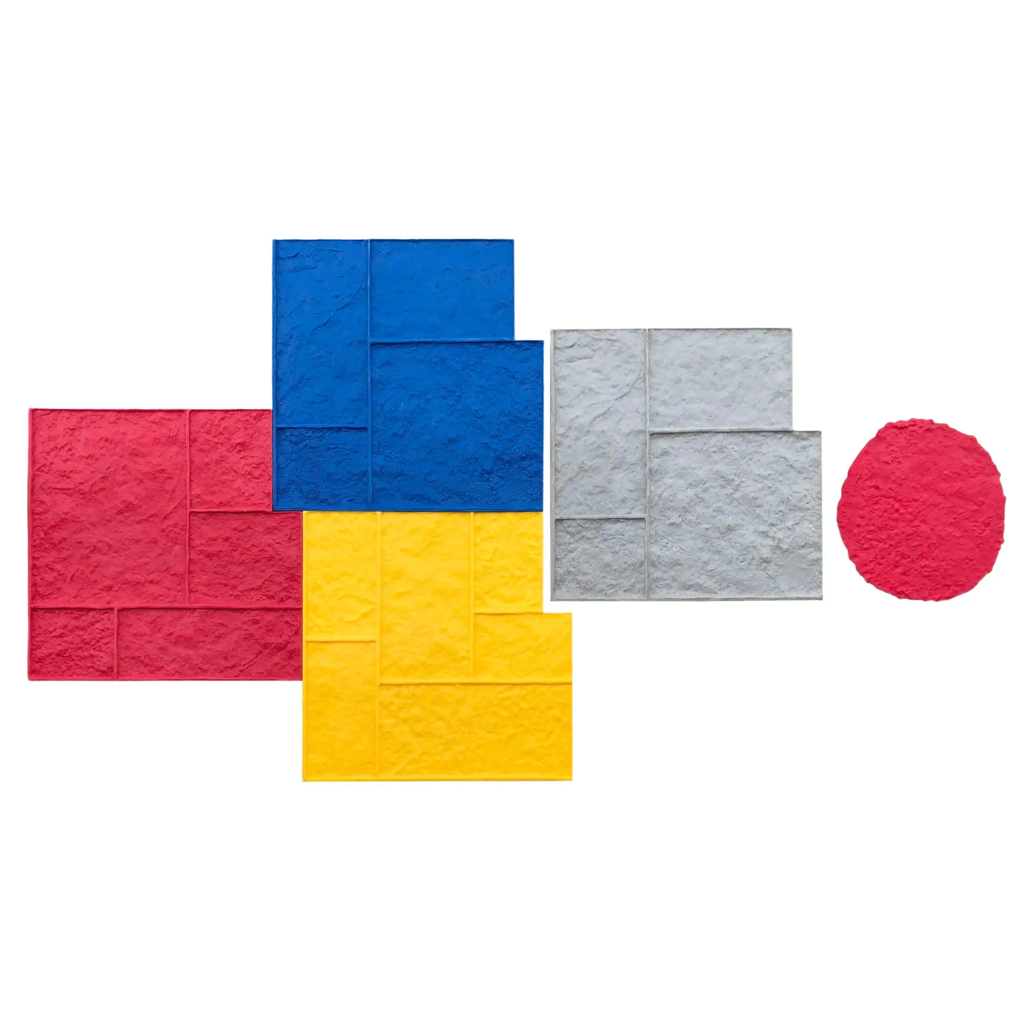 Customizable pu flexible concrete stamp rubber concrete molds for walls