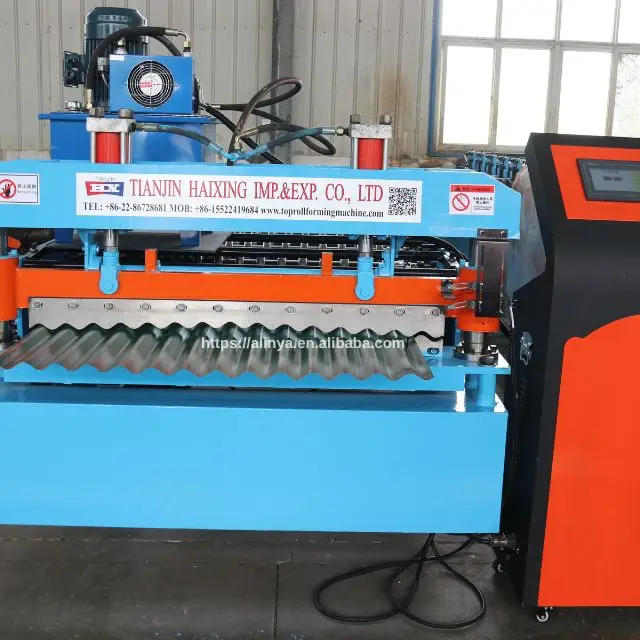 Гофрированный Листовой пресс металлический кровельный рулонный формовочный станок