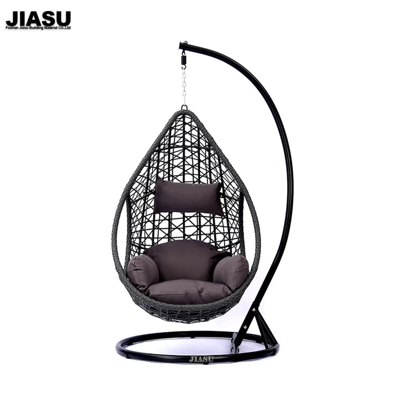 Hanging Egg Garden Swing Swings Double Seat Comfortable Backyard Papasan Cushion Patio Hammock Chair