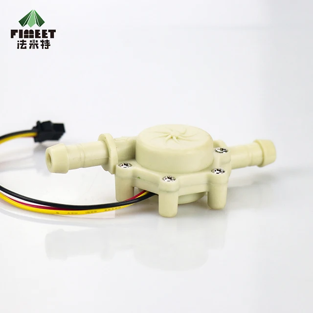  High Precision Miniature Liquid Flowmeter Drinking Water Beer Coffee Machine Pulse Hall Type Switch Sensor 10ma (DC5V)