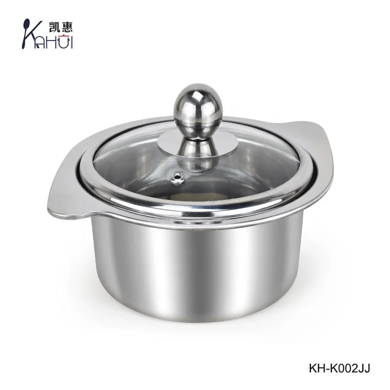 
Hot-selling stainless steel hotpot with mini sizes soup pot for single person for kitchen 