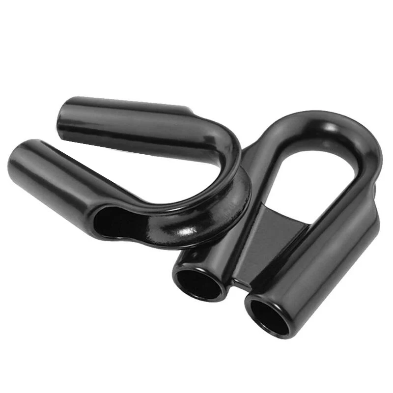 G717 Black Coated Wire Rope Tube Thimble  Heavy Duty Cable Thimbles