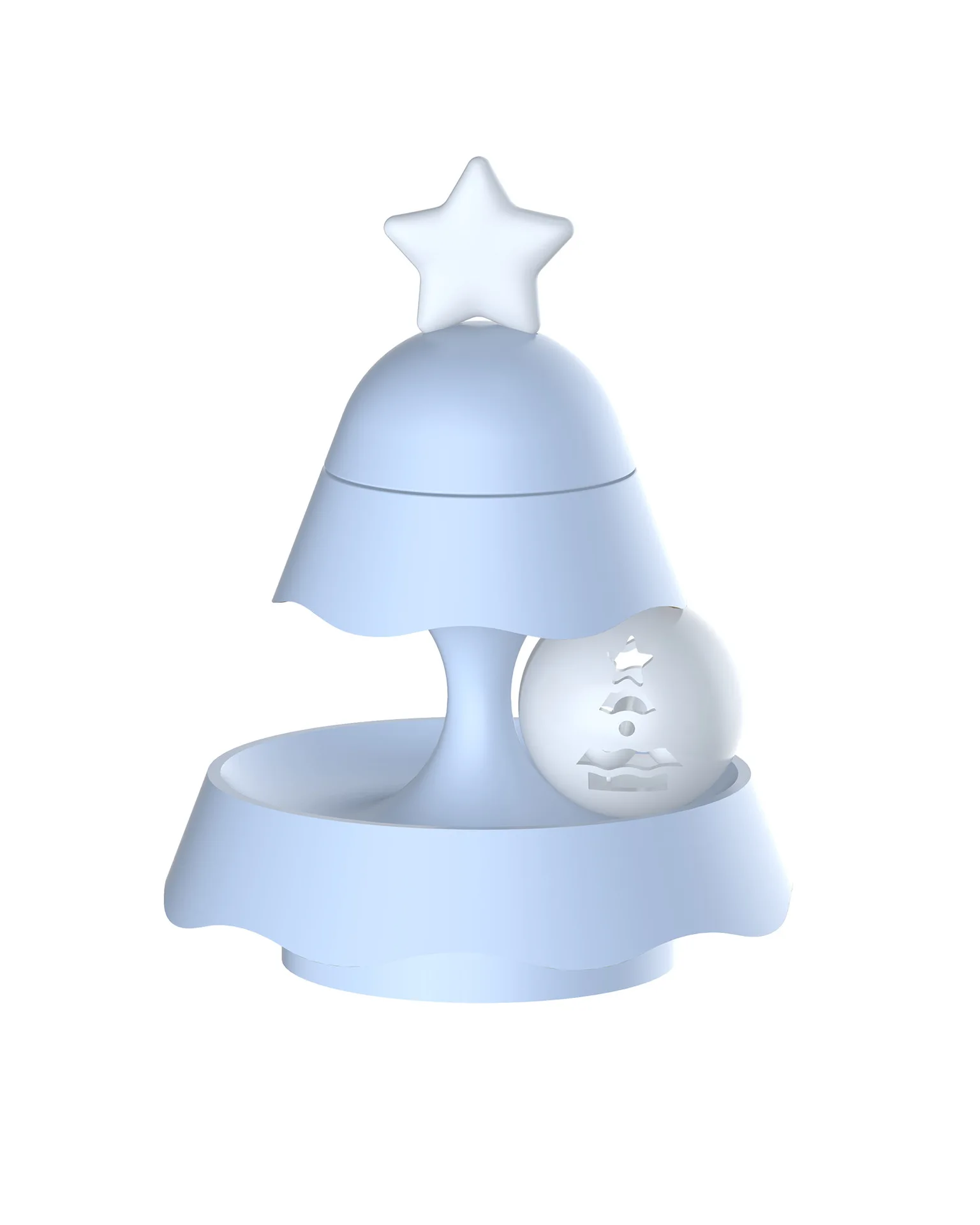 New Christmas Tree Shaped Cat Track Toy Turntable Pet Playful Cat Luminous Toy With Cat Mint