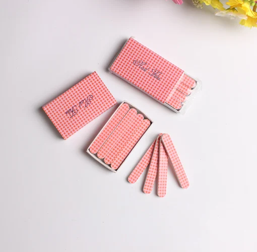 Hot selling portable disposable manicure tools mini nail file with matchbox