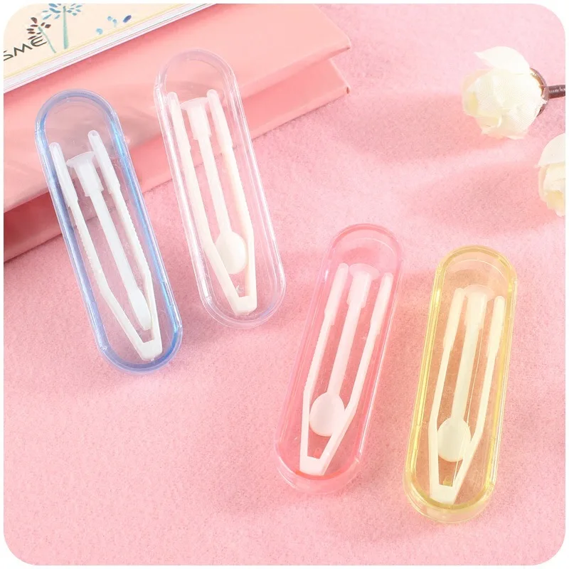 Новый стиль, маленький футляр для снятия контактных линз, модный дорожный цветной стикер для контактных линз 2021