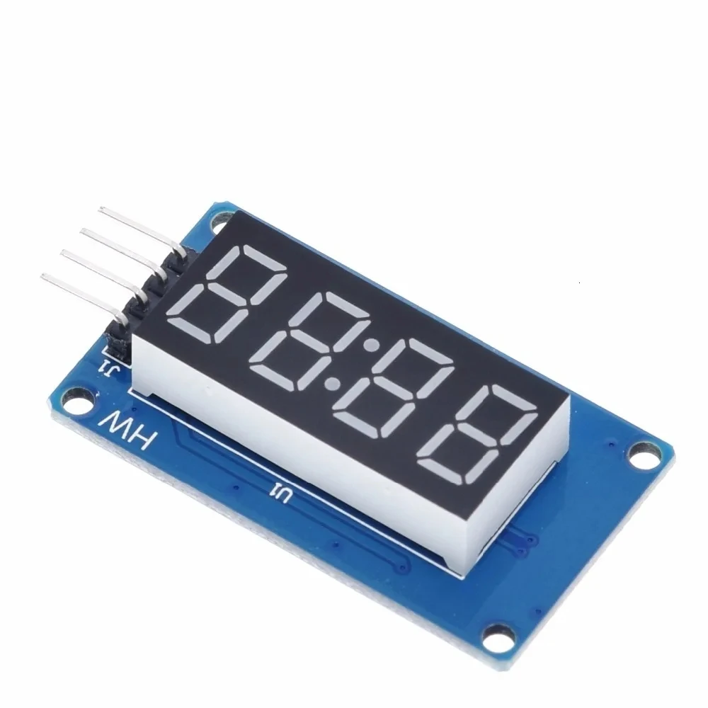 TM1637 LED Display Tube Display Module 7 Segment 4 Bits 0.36 Inch Clock RED Anode Digital Tube 4 Serial Driver Board