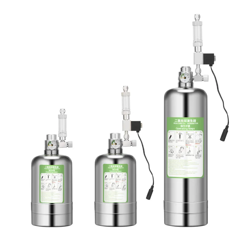 WYIN ZRDR CO2 Generator System Kit CO2 304 Stainless Steel Cylinder Generator Aquarium accessories carbon dioxide supply System